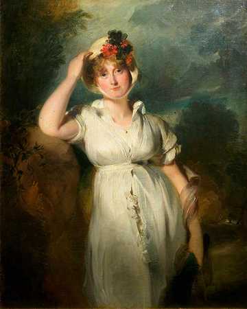 《乔治四世的皇后布伦瑞克的卡罗琳》肖像绘画赏析
