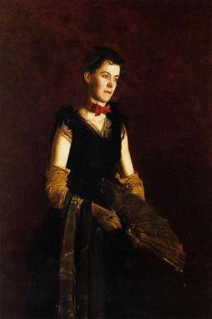 《莱蒂西亚威尔逊乔丹的肖像》肖像绘画赏析