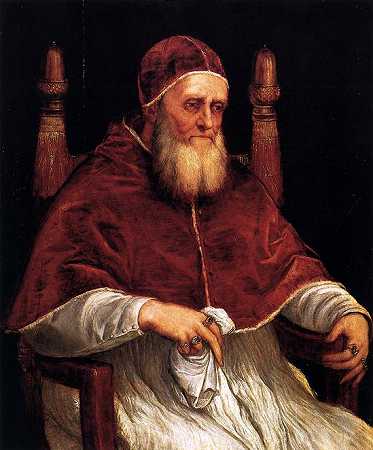《教皇朱利叶斯二世肖像》肖像绘画赏析