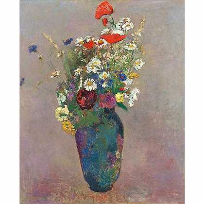 《瓶花》鲁东1900年绘画作品赏析