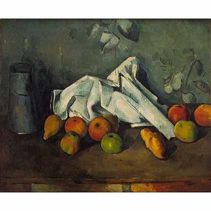 《牛奶罐和苹果》塞尚1879年绘画作品赏析
