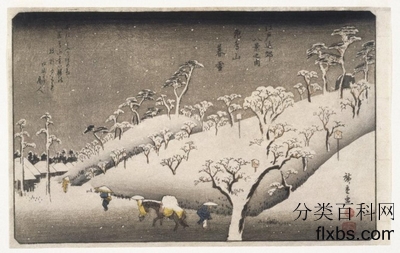 《明日香山的夜雪》风景绘画赏析