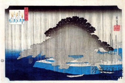 《唐崎的夜雨》风景绘画赏析