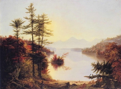 《温尼皮什奥吉湖的风光》风景绘画赏析