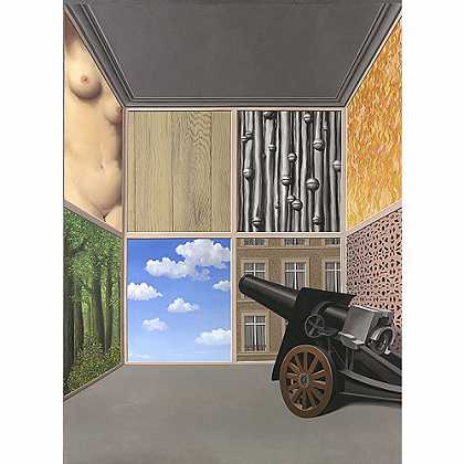 《在自由的门槛上》玛格利特1937年绘画作品赏析