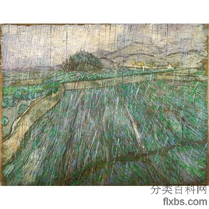《雨》梵高1889年绘画作品赏析