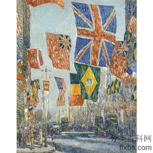 《英国1918年》哈山姆1918年绘画作品赏析