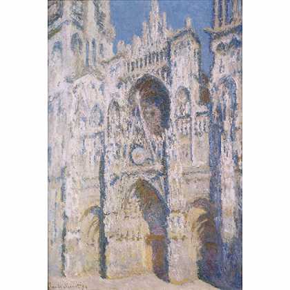 《阳光下的卢昂主教堂》莫奈1893年绘画作品赏析