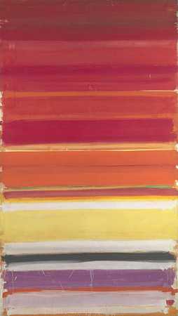 《横条纹画：1957年11月- 1958年1月》抽象画作品赏析