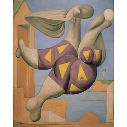 《玩球的浴女》毕加索1932年绘画作品赏析