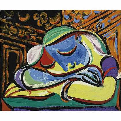 《熟睡的年轻女人》毕加索1935年绘画作品赏析