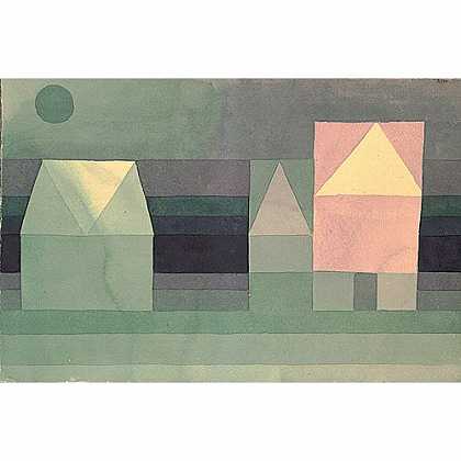 《三间房子》克利1922年绘画作品赏析