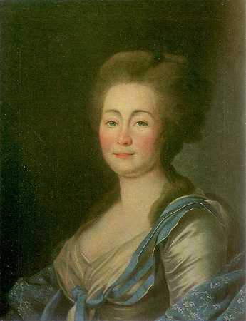 《旧姓安娜多萝西娅路易斯施密特。克洛森男爵夫人》肖像绘画赏析
