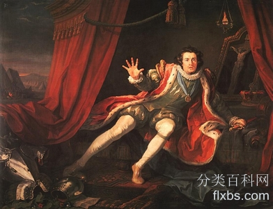 《作为理查三世的大卫盖瑞克》肖像绘画赏析