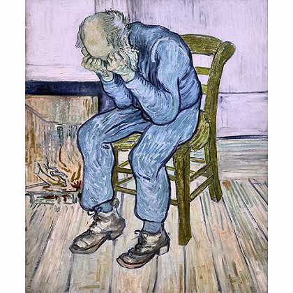 《伤心的老人》梵高1890年绘画作品赏析