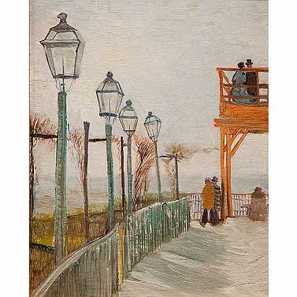 《蒙马特风景》梵高1886年绘画作品赏析