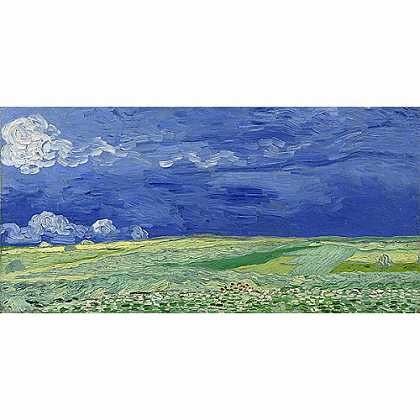 《雷雨云下的麦田》梵高1890年绘画作品赏析