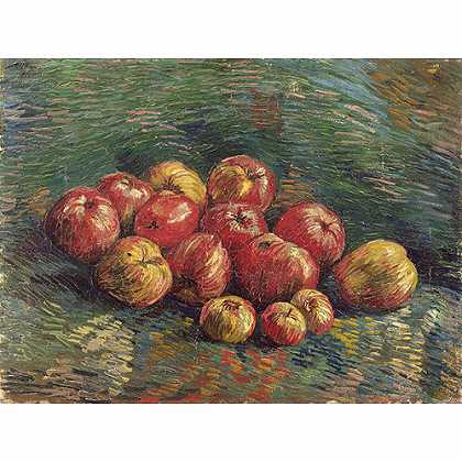 《静物与苹果》梵高1887年绘画作品赏析
