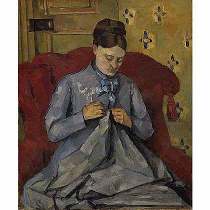 《艺术家的妻子肖像》塞尚1877年绘画作品赏析
