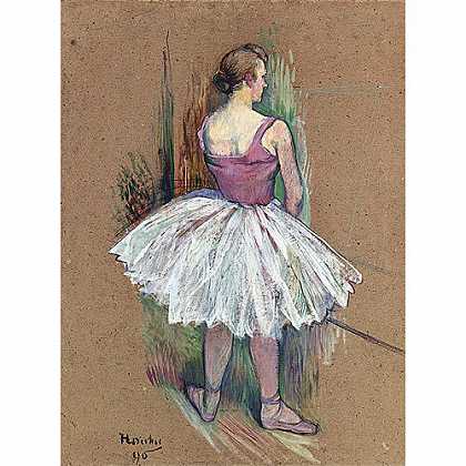 《舞者》罗德列克1890年绘画作品赏析
