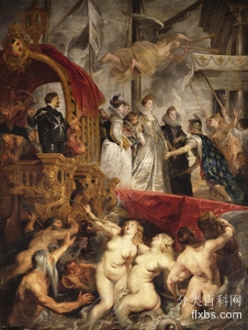 《玛丽美第奇抵达马赛》历史绘画作品赏析