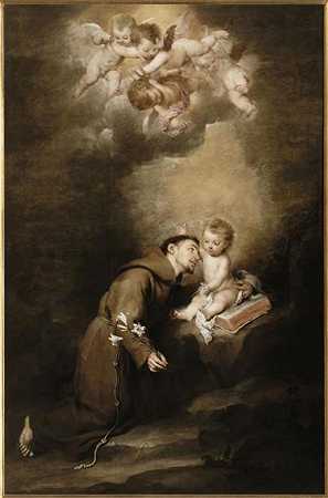《帕多瓦的圣安东尼与幼儿耶稣》宗教绘画作品赏析