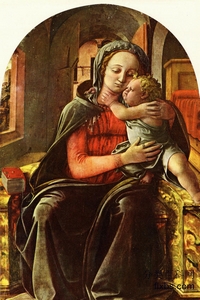 《升座圣母》宗教绘画作品赏析