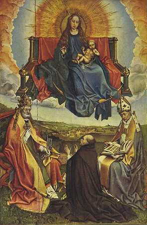 《荣耀中的圣母》宗教绘画作品赏析