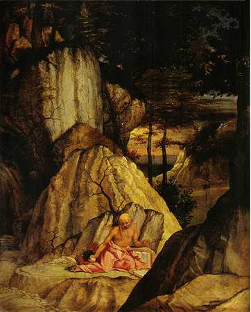 《圣杰罗姆在沙漠中冥想》宗教绘画作品赏析