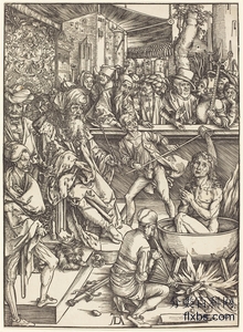 《启示录：《圣约翰的殉难》》宗教绘画作品赏析