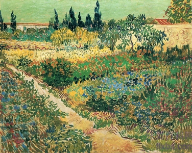 《满是鲜花的花园》梵高绘画作品赏析