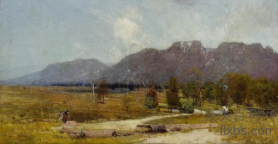《格洛斯特，巴克特山》风景绘画赏析