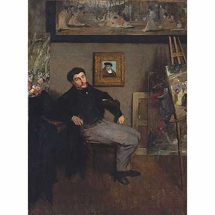 《詹姆斯·雅克·约瑟夫·天梭》德加1867年绘画作品赏析