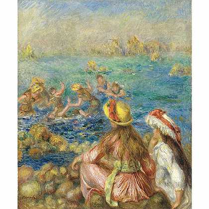 《泳客》雷诺阿1892年绘画作品赏析