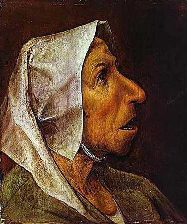 《一个老妇人的肖像》肖像画,素描/图纸赏析