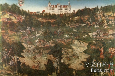 《为纪念查尔斯五世在托尔古城堡狩猎》风俗绘画赏析