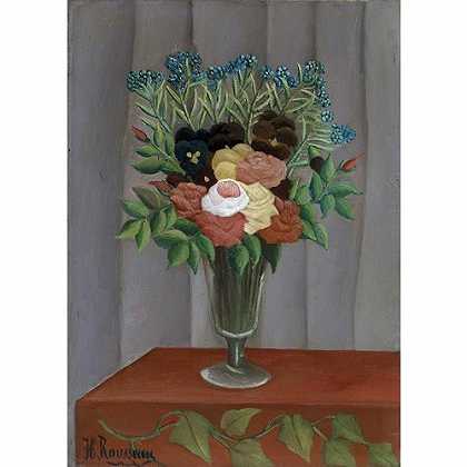 《花束》卢梭1909年绘画作品赏析