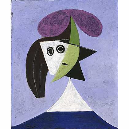 《戴着帽子的女人》毕加索1935年绘画作品赏析