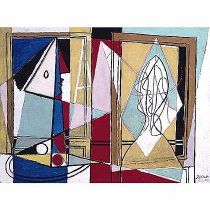 《窗前的两个女人》毕加索1927年绘画作品赏析