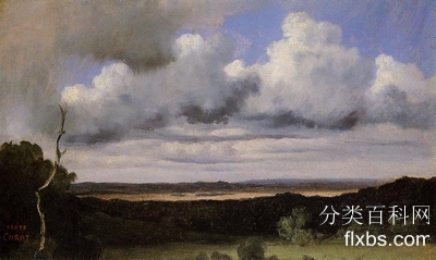 《枫丹白露，平原上的风暴》风景油画作品赏析