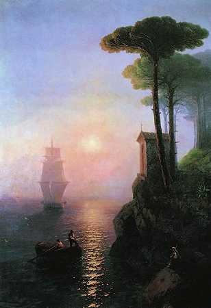 《意大利一个有雾的早晨》风景油画作品赏析