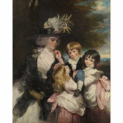 《史密斯小姐和其孩子们》雷诺兹1787年绘画作品赏析