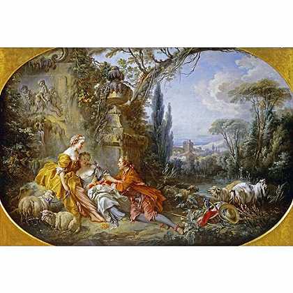 《迷人的乡村生活》布歇1737年绘画作品赏析
