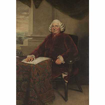《约翰巴克》雷诺兹1786年绘画作品赏析