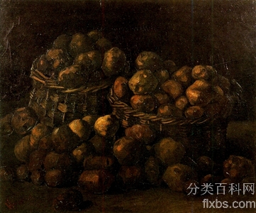 《静物：两篮土豆》梵高绘画作品赏析
