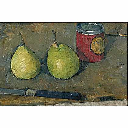 《梨和刀》塞尚1877年绘画作品赏析