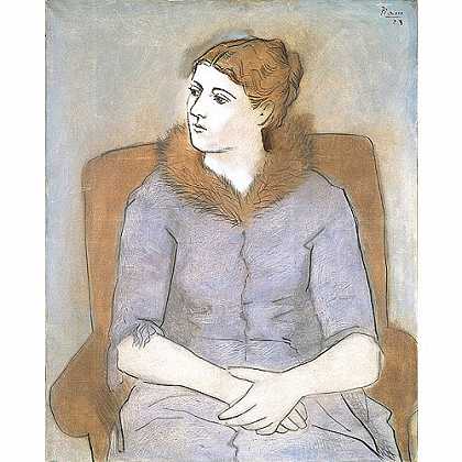 《毕卡索夫人》毕加索1923年绘画作品赏析