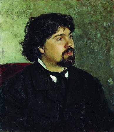 《画家瓦西里苏里科夫肖像》肖像绘画作品赏析