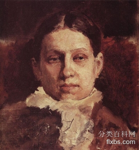 《薇拉雷皮娜的肖像》肖像绘画作品赏析