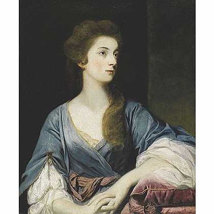 《伊莉莎白·格里纳韦小姐肖像》雷诺兹1765年绘画作品赏析